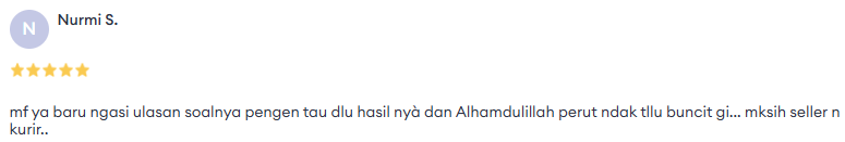 Testimoni Nurmi S. – Hasil TISIL Supergrains