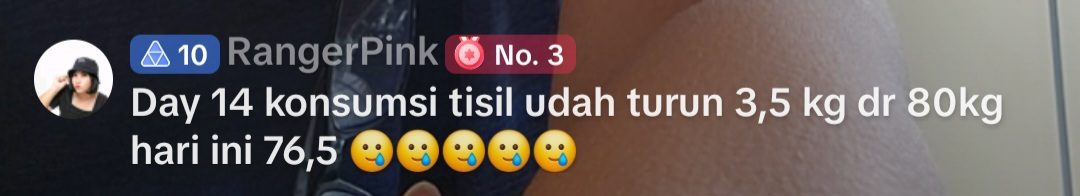Testimoni RangerPink – Hasil TISIL Supergrains