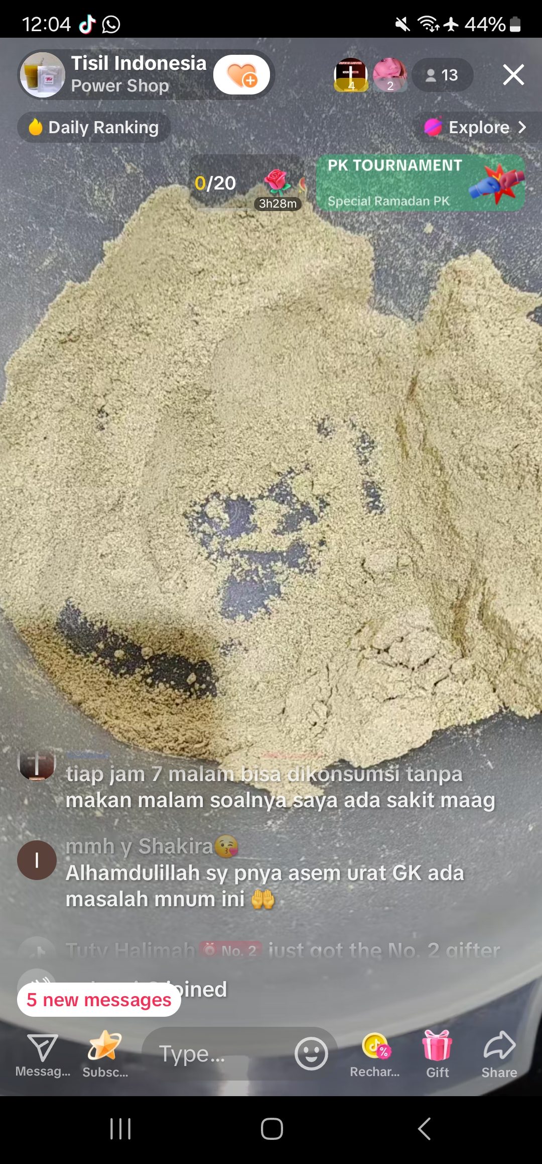 Testimoni Mmh y Shakira – Bukti hasil TISIL Supergrains