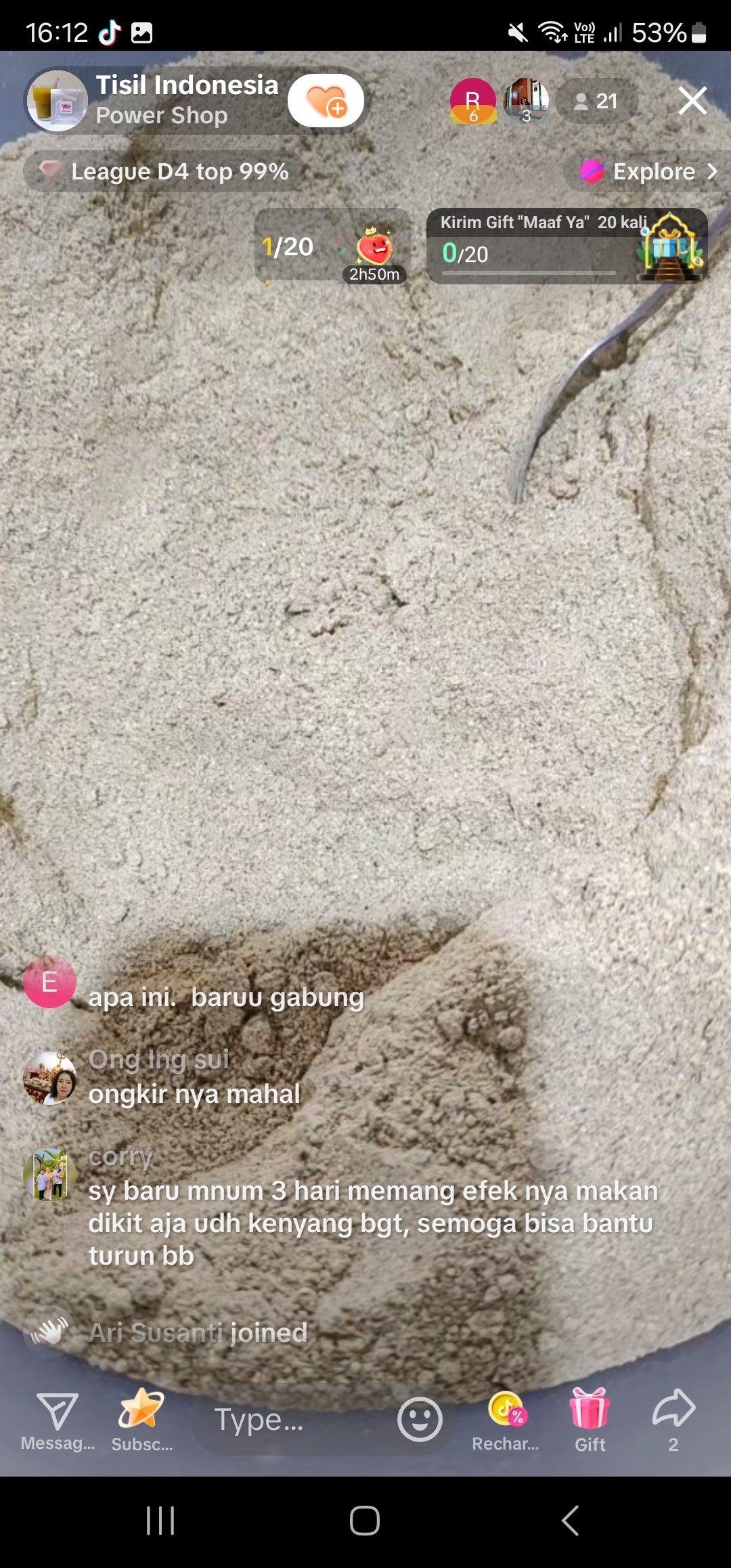 Testimoni Corry – Bukti hasil TISIL Supergrains