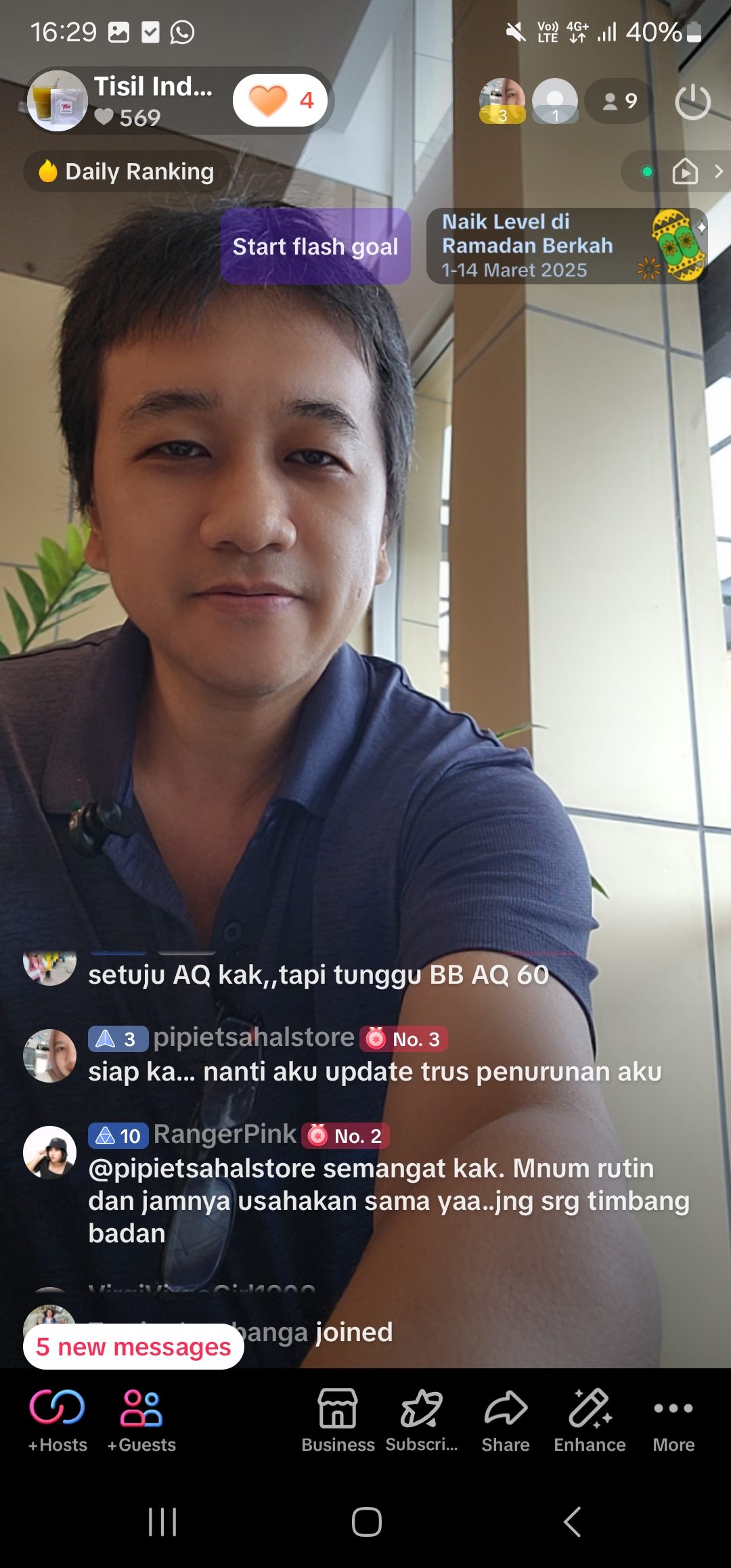Testimoni Ranger pink – Bukti hasil TISIL Supergrains