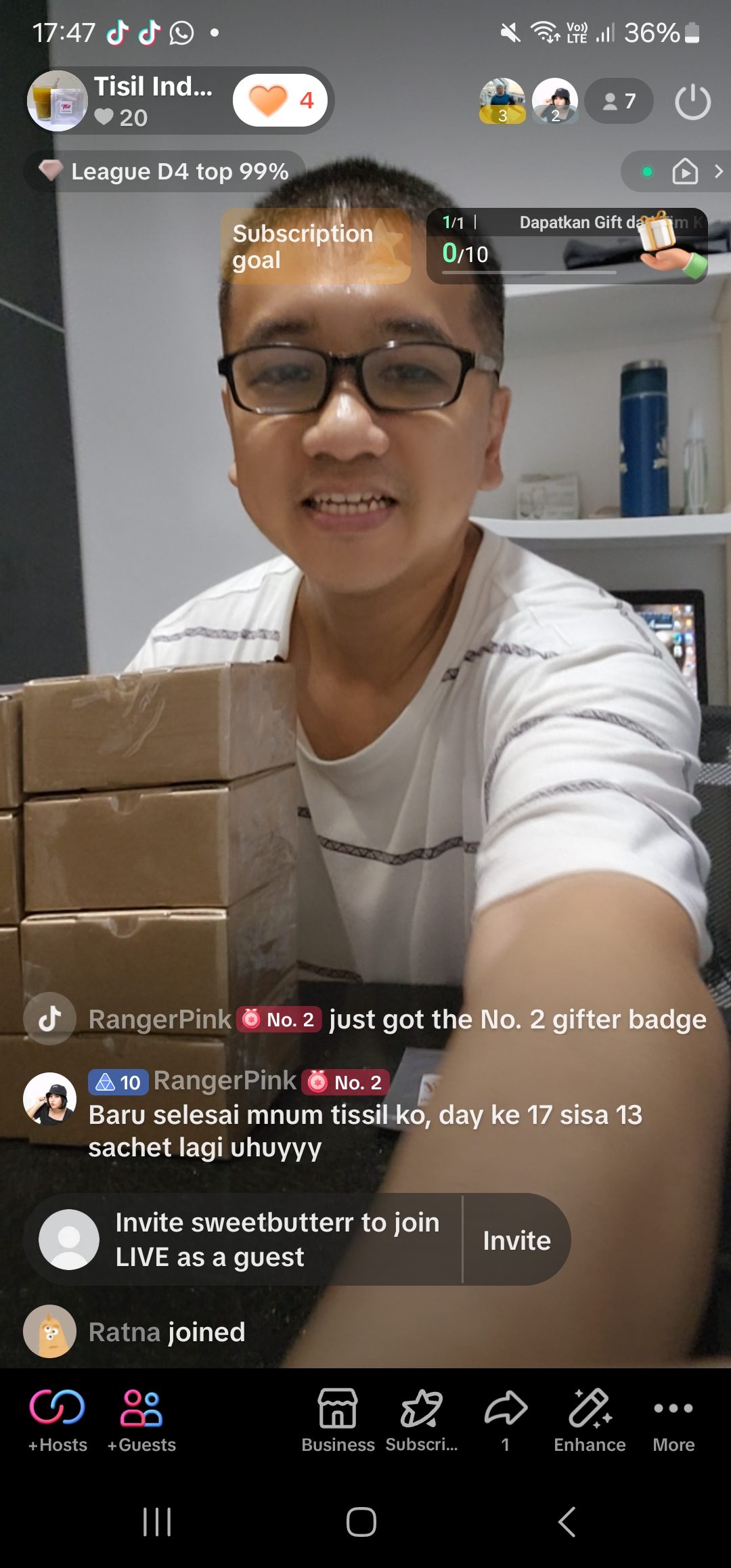 Testimoni Ranger pink – Bukti hasil TISIL Supergrains